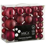 Mica Decorations Božićne kuglice (Tamno crveno, Plastika, Promjer: 4 cm - 8 cm, 46 Kom.) | shoptok.hr