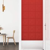  Zidna uzglavlja 12 pcs Vinska crvena 30 x 30 cm Lažna koža | shoptok.hr