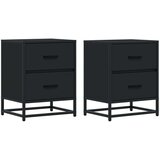  Noćni ormarići 2 kom crni 40x31x50 cm od konstruiranog drva | shoptok.hr