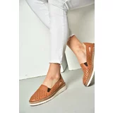 Fox Shoes P555501103 Tan Genuine Leather Women's Shoe