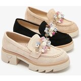 Resti Women's beige openwork moccasins Peloga- Footwear | ePonuda.com