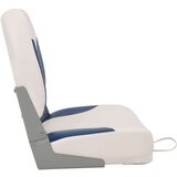  Zložljiv sedež za čoln 2 kompleta z modro-belo blazino, (5000284690) | Shoptok.si