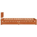  Okvir za krevet 3 pcs Vosak smeđa Čvrsto borovo drvo - Voštano smeđa 90 x 190 cm | shoptok.hr
