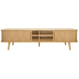 Woodman TV omarica v hrastovem dekorju v naravni barvi 178x50x40 cm Rove – | Shoptok.si