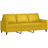  3-dijelni set sofa s jastucima žuti baršunasti | shoptok.hr