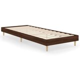  Posteljni okvir rjav hrast 75x190 cm inženirski les | Shoptok.si