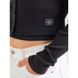 Calvin Klein Jeans Pletena jopa črna | Shoptok.si