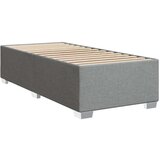 Box spring krevet s madracem svjetlosivi 90x190 cm od tkanine | shoptok.hr