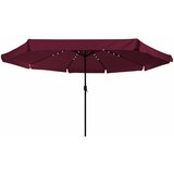  Vrtni suncobran Bordeaux Crvena 395 x 395 x 245 cm Poliester | shoptok.hr