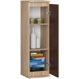 AKORD Clp Stenska Vitrina, Hrast Sonoma/Wenge, (5000332737) | Shoptok.si