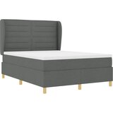 Krevet s opruga kutije Tamno siva 200 x 160 cm tkanina | Eponuda.ba