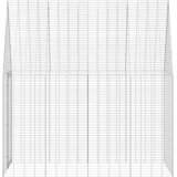  Kavez za zečeve Srebrno 200 x 100 x 210 cm Cinkani čelik | Eponuda.com