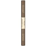 Clarins Brow Duo set za urejanje obrvi za fiksacijo in obliko odtenek 03 - Cool Brown 2,8 g | Shoptok.si