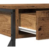  Klupski stol stari drvo 100x28x75 cm inženjerski drvo i čelik | shoptok.hr