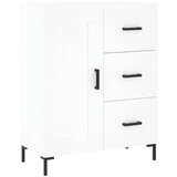  Visoka komoda bijela 69 5x34x180 cm konstruirano drvo | shoptok.hr
