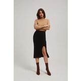 Marisse Black Midi Pencil Skirt With Slit Cijene