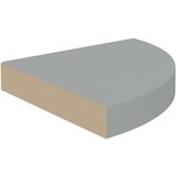  Plutajuće kutne police 4 kom sive 25 x 25 x 3 8 cm MDF | shoptok.hr