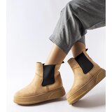 Gemre Dark beige platform ankle boots Benilde | shoptok.hr