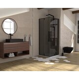 Copen tuš kabina concept absolut black 90x90x200cm dark staklo 6mm sa pivot vratima (C-02-B6190) | Eponuda.com
