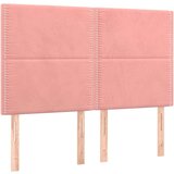  Box spring postelja z vzmetnico roza 140x200 cm žamet | Shoptok.si