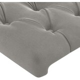  Posteljno vzglavje svetlo sivo 203x16x118/128 cm žamet, (20793848) | Shoptok.si