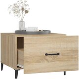  Stolić za kavu s metalnim nogama 2 kom boja hrasta 50x50x40 cm | Eponuda.ba