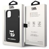 Karl Lagerfeld KLHCP14SSLCTBK za iPhone 14 6.1 črn silikonska zaščita - Choupette Body | Shoptok.si