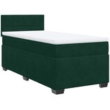 Box spring krevet s madracem tamnozeleni 100x200 cm baršunasti | shoptok.hr