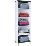 MID.YOU REGAL 60/184/31 cm antracit, bela | Shoptok.si