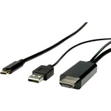 Roline USB-C® / HDMI adapterski kabel USB-C® vtič\, HDMI-A vtič 1.00 m črna 11.04.5955 USB-C®-Display kabel, (20417685) | Shoptok.si