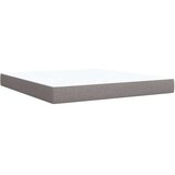 vidaXL Box spring postelja z vzmetnico taupe 180x200 cm blago | Shoptok.si
