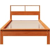 Krevet s regalom za knjige bez madraca 90 x 190 cm od borovine | Eponuda.com