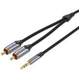 Vention KABEL 2XRCA NA JACK 3.5MM ZA RAČUNALNIK TV OJAČEVALEC 1M, (5000075403) Cene