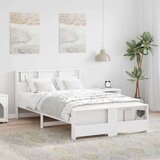 Konstrukcija postelje Bela 140 x 190 cm Konstruiran les, (5000127772) | Shoptok.si