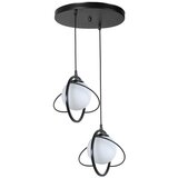 Opviq nepal 2 li tepsili siyah beyaz Camlı Sarkıt blackwhite chandelier Cene
