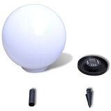 vidaXL vrtne solarne led okrogle lučke 40cm za osvetlitev poti 1kos s konico | Shoptok.si