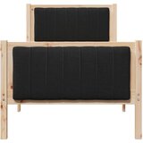  Okvir kreveta Smeđa i crna 75 x 190 cm Masivna borovina | shoptok.hr