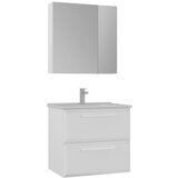 Hanah home Kupatilski ormarić sa umivaonikom i ogledalom (2 komada) Nuvola 65 v2 193 | Eponuda.com