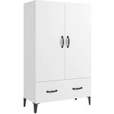  Visoka komoda bijela 70 x 31 x 115 cm od konstruiranog drva | shoptok.hr