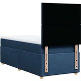  Krevet s oprugama i madracem plavi 90 x 200 cm od tkanine | shoptok.hr