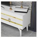 Hanah home tv polica pelin white gold