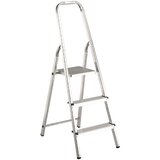 Alpos Aluminijasta gospodinjska lestev 2+1 (delovna višina: 2,44 m, transportna dolžina: 1,31 m, nosilnost: 150 kg) cene