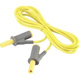 Voltcraft Visokofleksibilni varnostni merilni kabel [lamelni vtič 4 mm - lamelni vtič 4 mm] 2 m rumene barve MSB-501 10 A, (20422856) Cene