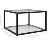  Stolić za kavu prozirni 60 x 60 x 35 cm od kaljenog stakla | Eponuda.ba