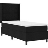  LED Box Spring Krevet s uzglavljem Crna 80 x 200 cm tkanina | shoptok.hr