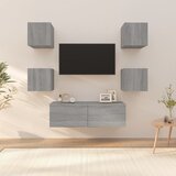  Set zidnih TV ormarića boja hrasta sonome od konstruiranog drva | shoptok.hr