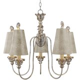 Elstead Lighting Elstead Remi Lestenec s 5 lučmi, več krakov, zlate in srebrne barve, E27, (22099636) | Shoptok.si