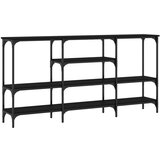 Maison Chic konzolna miza - miza ob steni črna 160x29x80 cm inženirski les, (21786528) | Shoptok.si