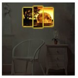 Wallity 3PATDACT-26 multicolor decorative led lighted canvas painting (3 pieces) | ePonuda.com