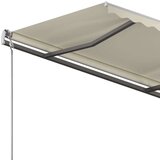  Samostojeća tenda na ručno uvlačenje 400 x 350 cm krem | shoptok.hr